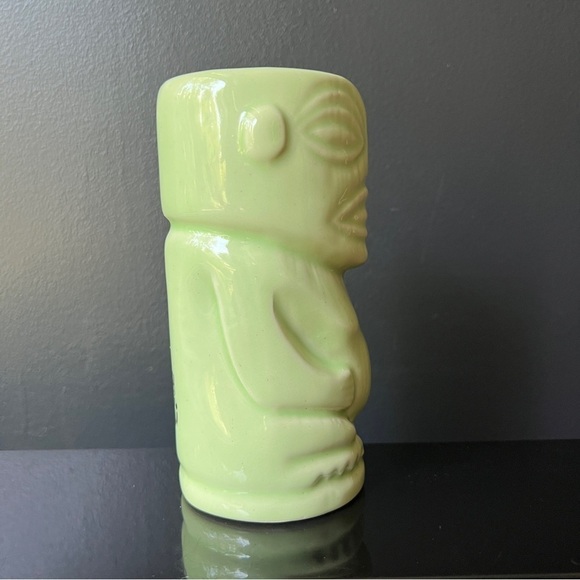 The Lucky Tiki Green Tiki Mug  Tangaroa Tropical Drink Ceramic Glass - Picture 4 of 8